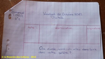 La Dictée de et par Suzane Varga